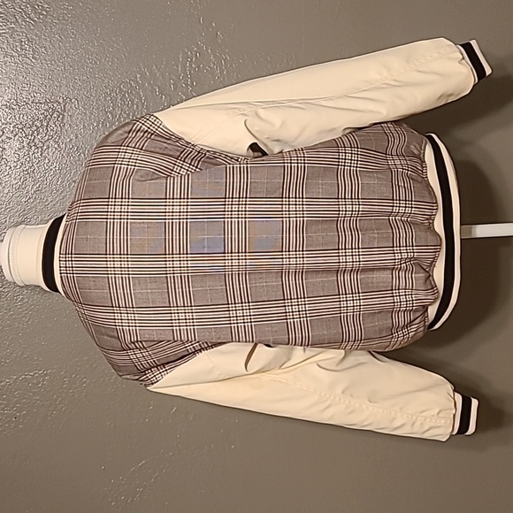 H & M Divided plaid quilted women's heavyweight jacket NWT XS - Picture 3 of 11